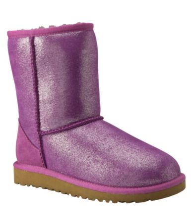 UGG Australia Youth Girls Classic Short Glitter Boots