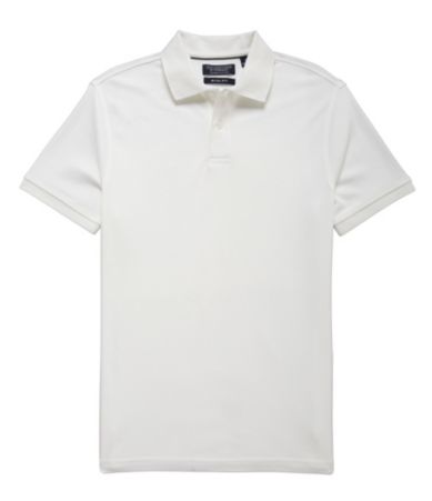 Roundtree & Yorke Luster Soft Slim Fit Solid Interlock Polo Shirt