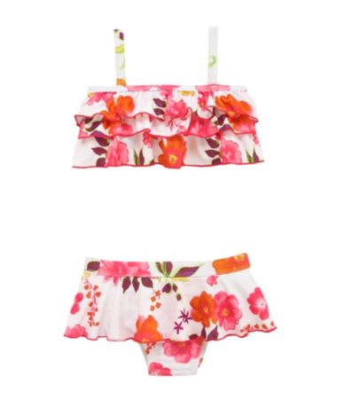 Penelope Mack 4 6X Floral Print 2 Piece Swimsuit $19.99