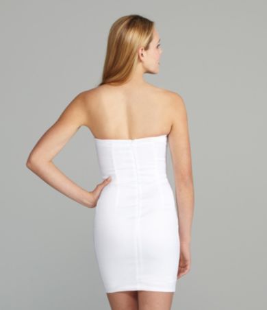 Xscape Strapless Taffeta Dress