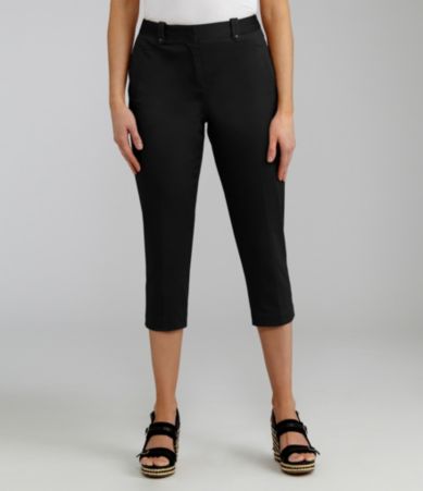 Peter Nygard Petites Stretch Sateen Capri Pants