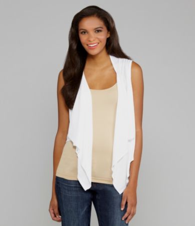 Peter Nygard Crochet-Back Vest