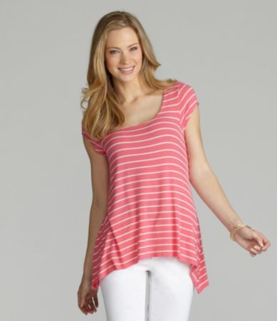 Cremieux Carly Stripe Sharkbite Top