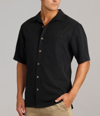 Caribbean Solid Check Textured Shirt