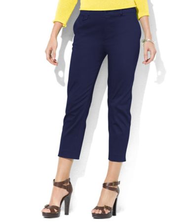 Lauren Ralph Lauren Petites Jodie Cropped Twill Pants