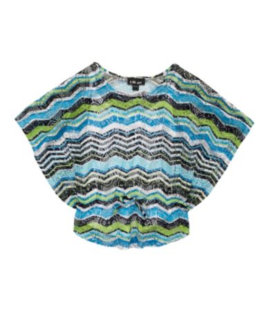 I.N. Girl 7-16 Butterfly Circle Top