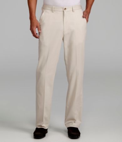 Roundtree & Yorke Flat-Front Back Elastic Putter Pants