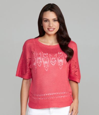 Investments Elbow-Sleeve Boatneck Sweater