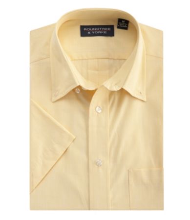Roundtree & Yorke Poplin Solid Sportshirt