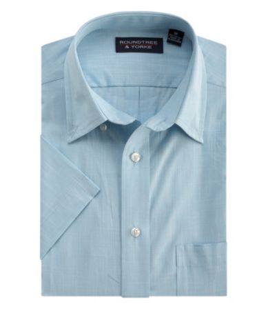 Roundtree & Yorke Poplin Solid Sportshirt