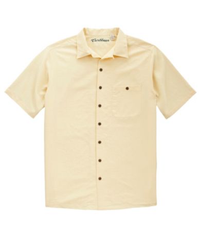 Caribbean Big & Tall Crosshatch Jacquard Sportshirt