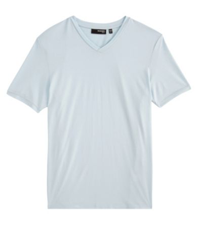 Murano Liquid Luxury Fitted Solid V-Neck Tee
