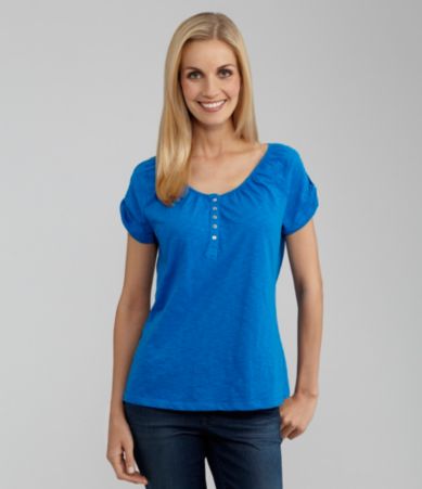 Westbound Raglan Scoop Henley Top