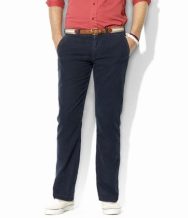 Polo Ralph Lauren Hopkins Straight-Fit Slub Cotton Pants