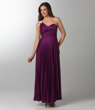 Xscape One-Shoulder Gown