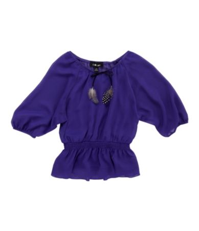 I.N. Girl 7-16 Dolman-Sleeve Peasant Top