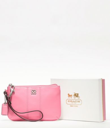 COACH JULIA LEATHER SMALL WRISTLET