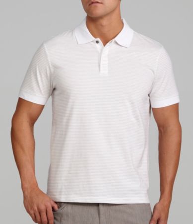 Perry Ellis Big & Tall Fine Stripe Polo Shirt