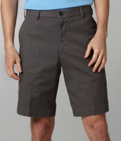 Roundtree & Yorke Easy Care Twill Flat-Front Shorts