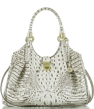 Brahmin Melbourne Collection Elisa Croco-Embossed Hobo Bag | Dillards