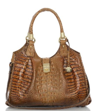 Brahmin Toasted Almond Collection Elisa Satchel