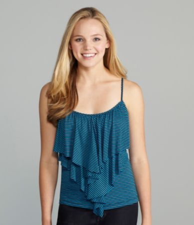 Copper Key Ruffle Knit Tank