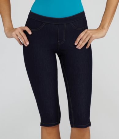 Hue Soft Stretch Jean Pedal Pusher Leggings