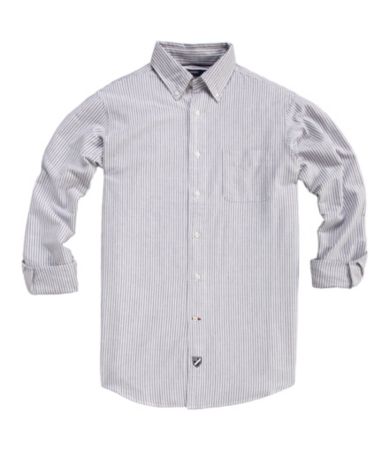 Cremieux Striped Oxford Sportshirt
