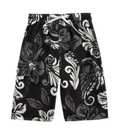 First Wave 8-20 Floral Swim Trunks