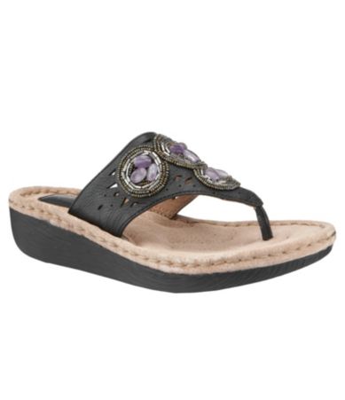 Clarks Latin Circle Thong Sandals