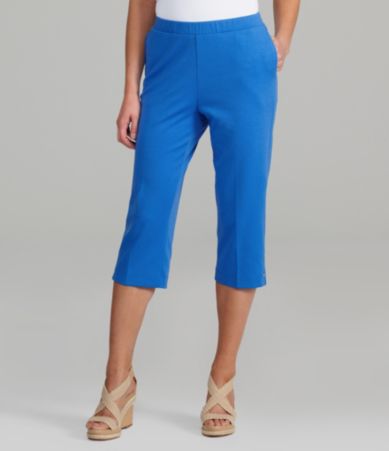Allison Daley Petites San Remo Knit Pull-On Capri Pants