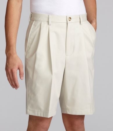 Roundtree & Yorke Big & Tall Easy Care Twill Pleated Expander Shorts
