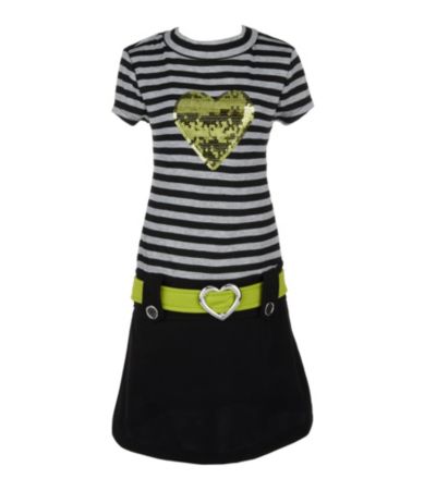 Zunie 2T-6X Striped Marsha Dress