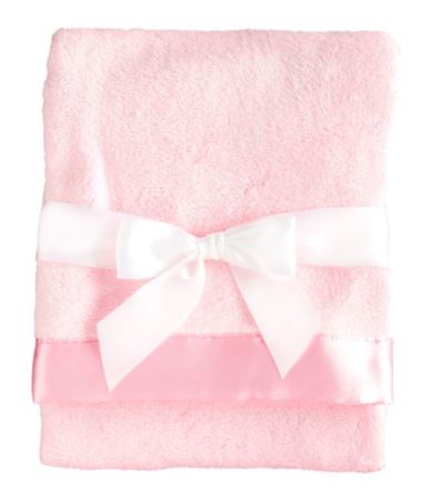 Starting Out Satin-Trim Fleece Blanket