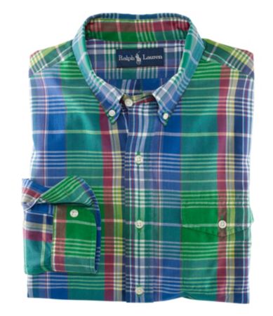 Polo Ralph Lauren Custom-Fit Madras Twill Sportshirt