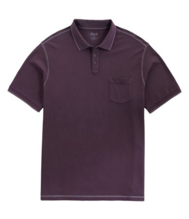Roundtree & Yorke Casuals Big & Tall Solid Pocket Polo Shirt
