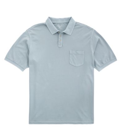 Roundtree & Yorke Casuals Big & Tall Solid Pocket Polo Shirt