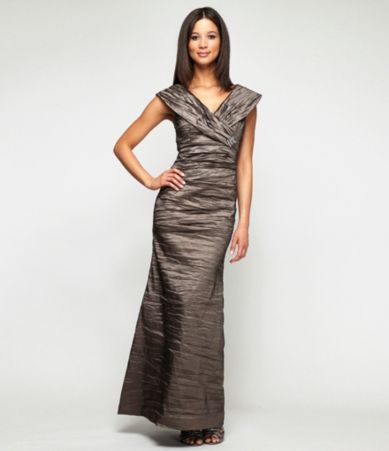 Alex Evenings Woman Ruched Taffeta Gown