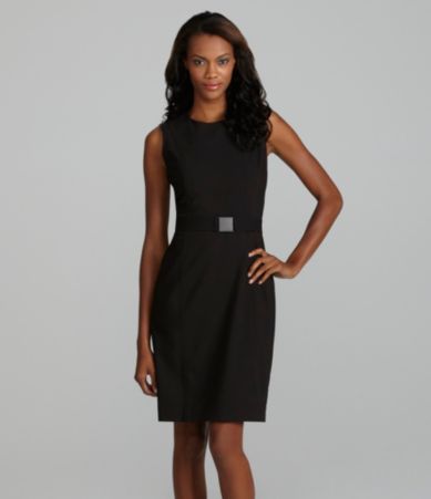 Calvin Klein Belted Sheath Dress