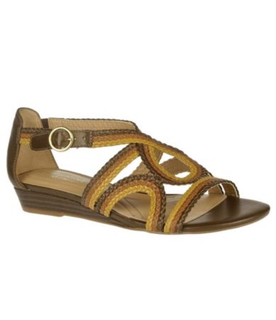 Naturalizer Judo Multi Color Braided Wedge Sandal