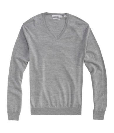 Calvin Klein Tipped Merino V-Neck Sweater
