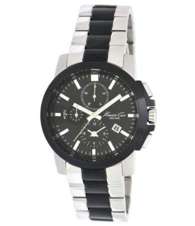 Kenneth Cole New York Men�s Round Black Metal Watch