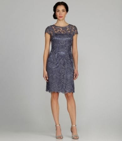 Patra Illusion Lace Sheath Dress | Dillards