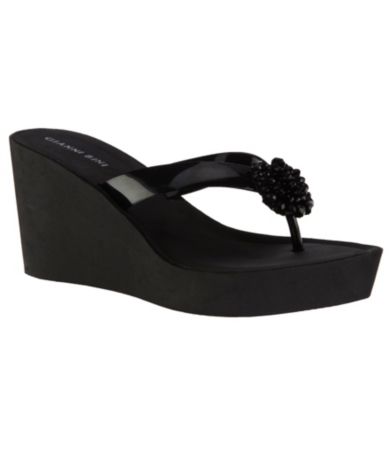 Gianni Bini Beach Wedge Thong Sandals