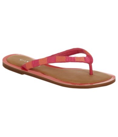 Gianni Bini Coralie Embroidered Thong Sandals