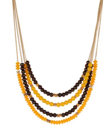 Kenneth Cole New York Urban Desert Multi Row Beaded Necklace $48.00