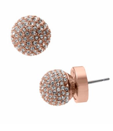 Michael Kors Pave Ball Stud Earrings