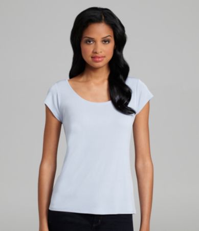 Eileen Fisher Scoopneck Tee  Dillards 