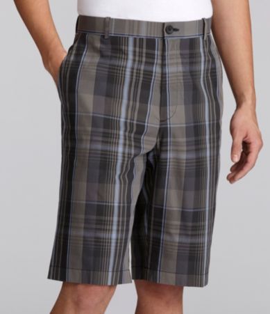 Perry Ellis Madras Chambray Plaid Shorts