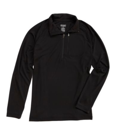 Roundtree & Yorke Sport Half-Zip Athletic Mock-Neck Shirt
